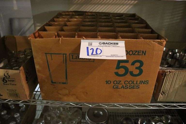 Times 58 - 10 oz frosted Collins glasses