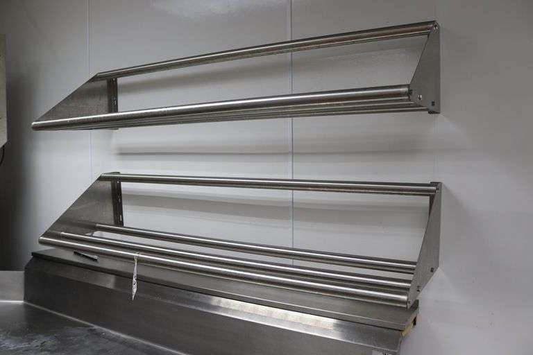 Times 2 - 18" x 62" wall mount dish box racks