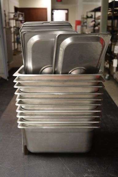 Times 10 - 1/3 x 6 stainless inset with lids
