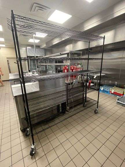 18" x 72" portable coated rack