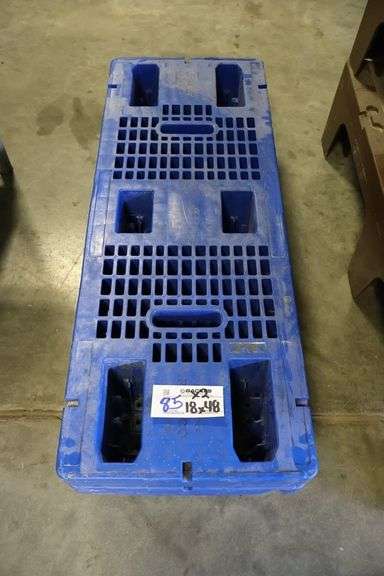 Times 2 - 18" x 48" x 8" Tall poly dunnage racks
