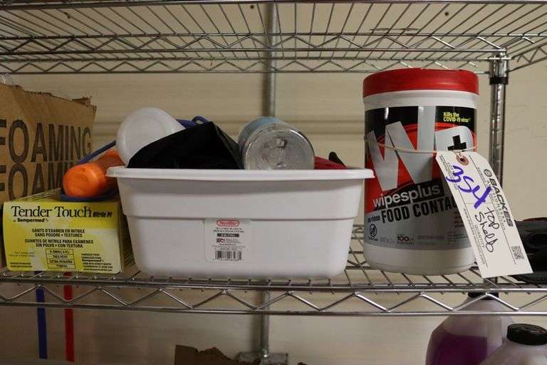 Top shelf to go - assorted cleaning products