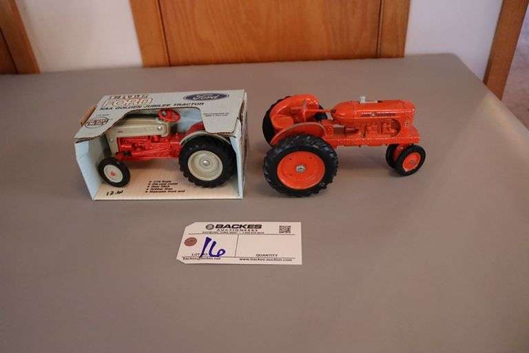 Pair to go - Ertl Ford die cast tractor and WD45 tractor