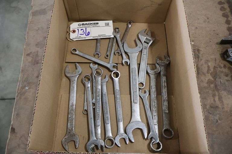 Box to go - Assorted SAE wrenches - some are Craftsman
