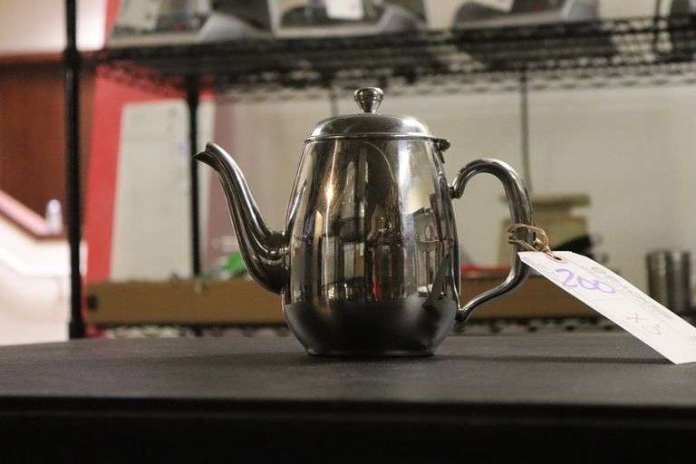 Times 3 - stainless tea pots