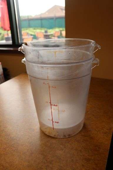 Times 2 - acrylic 8 qt food storage container with no lids