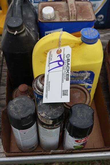 Box flat to go - Spray paint, antifreeze, & more