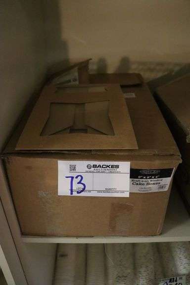 Bakers Mark 9" x 9" x 4" craft with window cake boxes