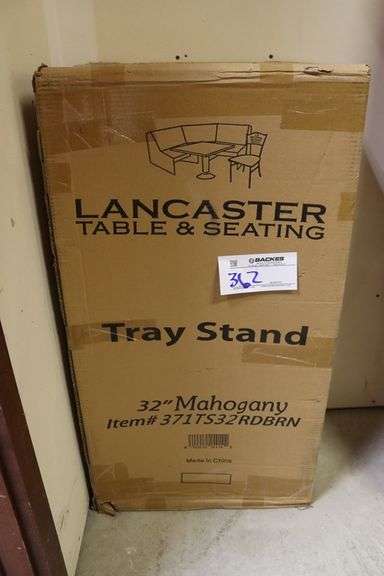 Times 6 - new Landcaster 32" Mahogony tray stands