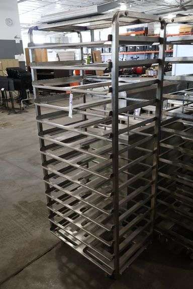 13 rail stainless roll in baking rack