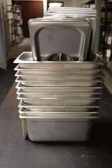 Times 10 - 1/3 x 6 stainless inset with lids