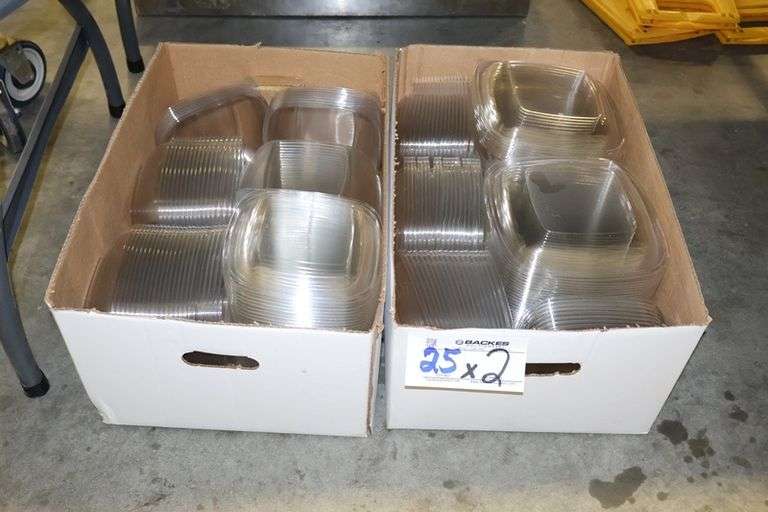 All to go - Clear plastic To Go container lids