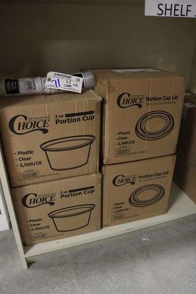 Times 2 - cases of Choice 2 oz portion cups with lids