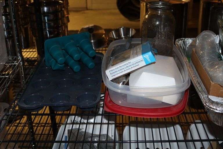 Shelf to go - assorted glassware, kitchen related and more