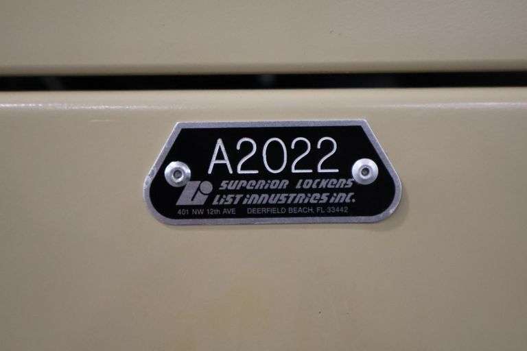 96" x 60" tall x 12" deep metal 8 bay 2 piece locker system