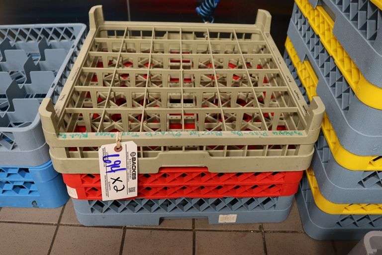 Times 2 - 36 & 49 compartment dish box racks