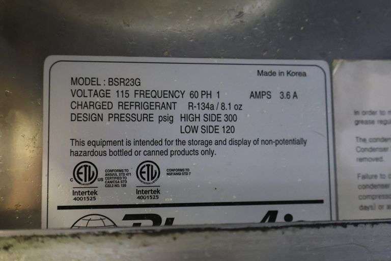 Blue Air BSR23G portable 1 glass door set proofer - needs cleaned