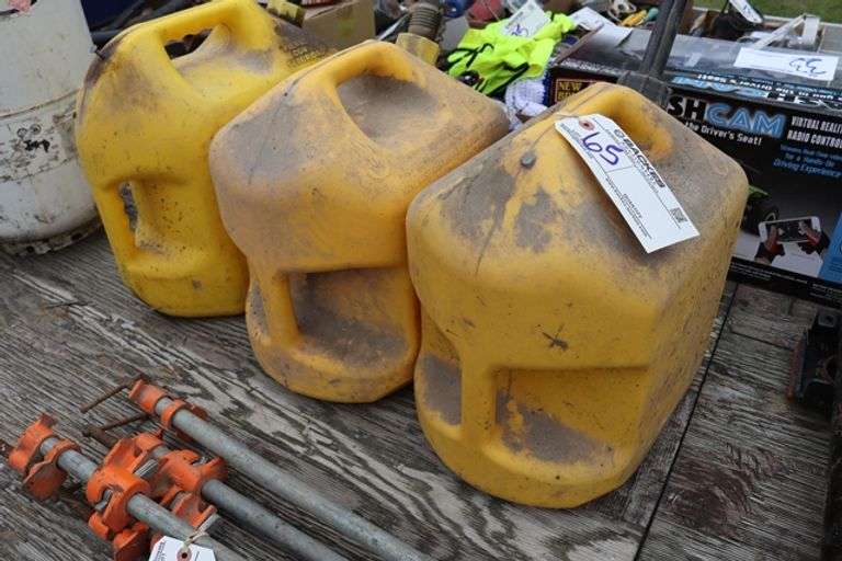 All to go - 3) 5 gallon diesel cans