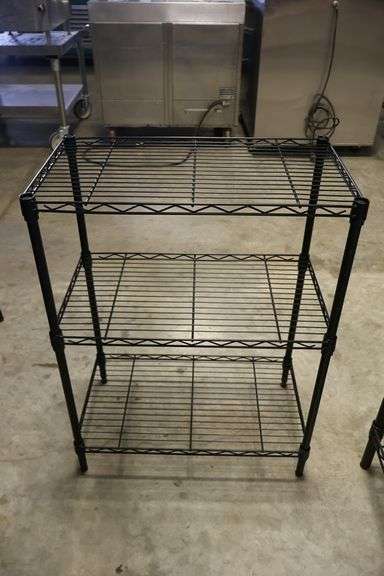 Times 2 - 14" x 23" Black coated wire racks