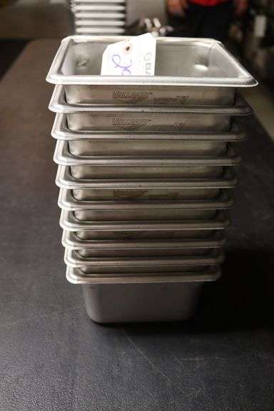 Times 10 - 1/6 x 4 stainless insets with no lids