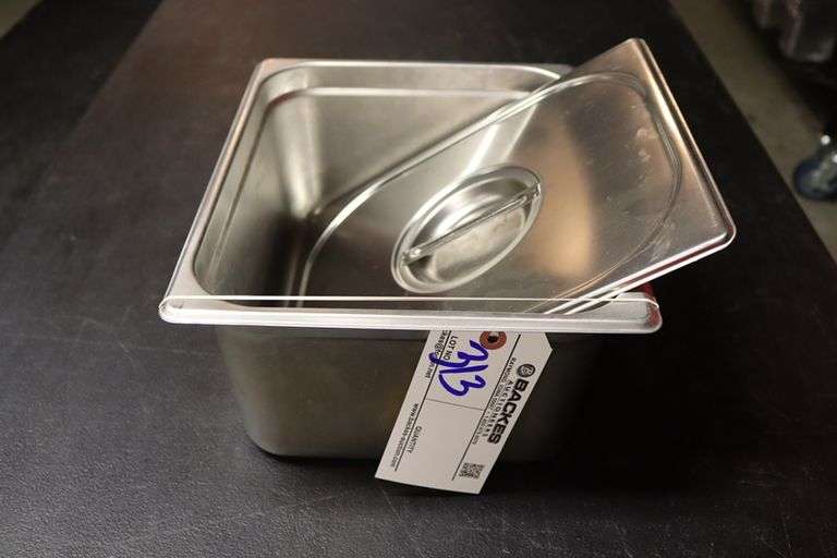 1/2 x 6 stainless inset with lid