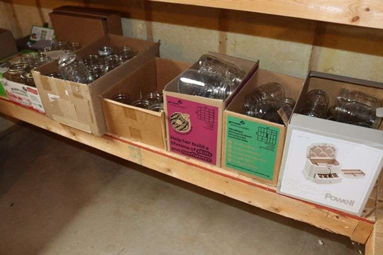 Large lot to go - Assorted jars & lids
