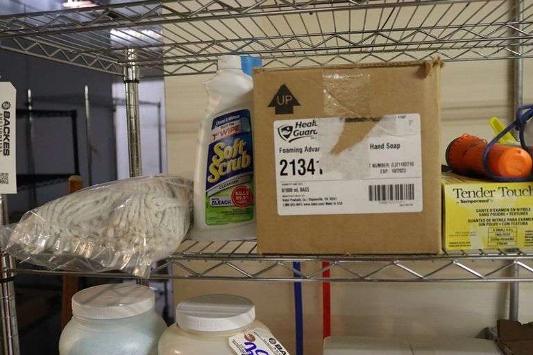 Top shelf to go - assorted cleaning products