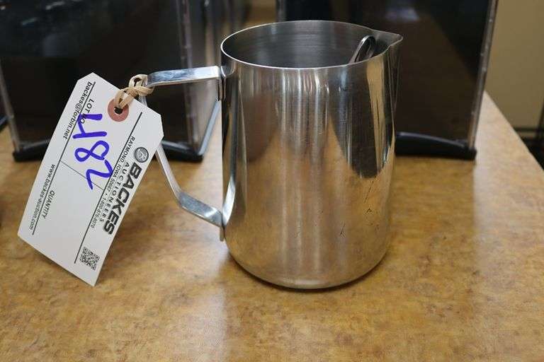 Stainless frother no spill pour pitcher - very nice