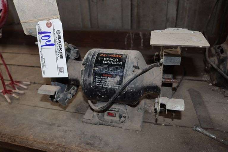 Cal-Hawk 6' bench grinder