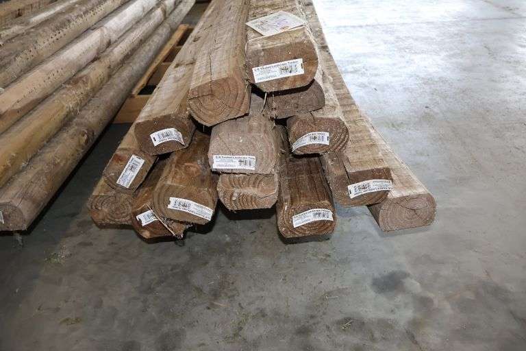 All to go - Treated landscape lumber - most are 96" - some are warped