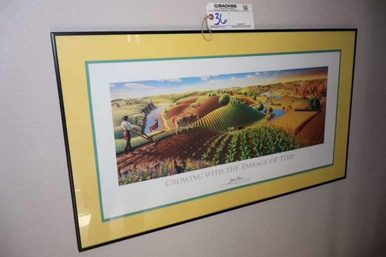 John Deere 19" x 34" wall print - Located upstairs