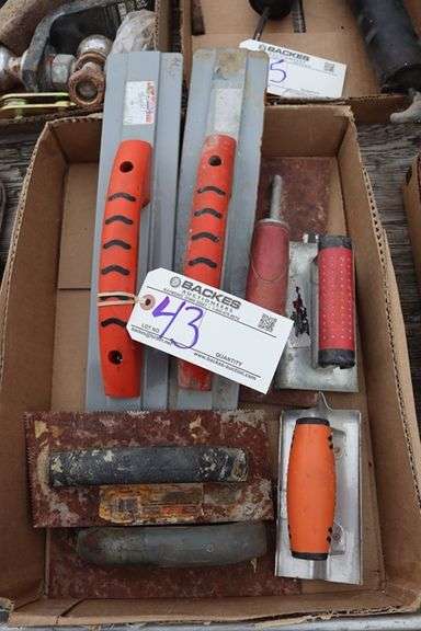 Box flat to go - Edgers, mags, & other concrete tools
