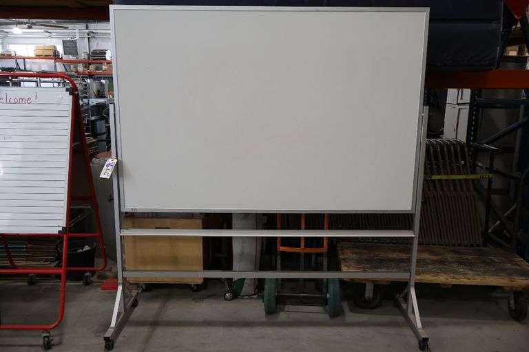 Marsh 4' x 6' portable dual sided dry erase board