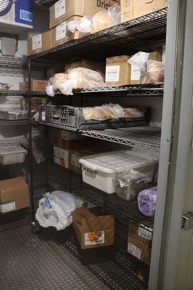 Times 3 - black coated portable wire racks - 2) 24" x 60" and 1) 24" x 72"