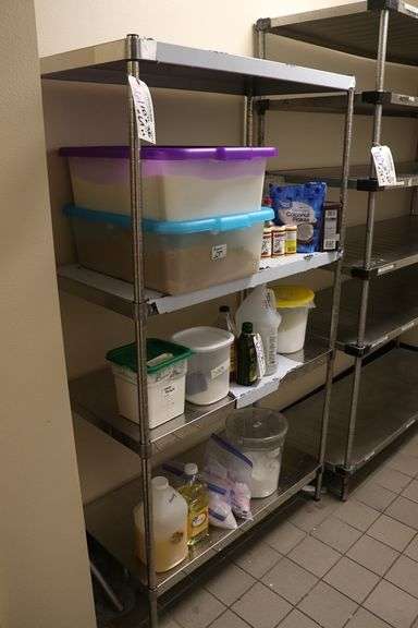 18" x 36" x 64" tall stainless rack