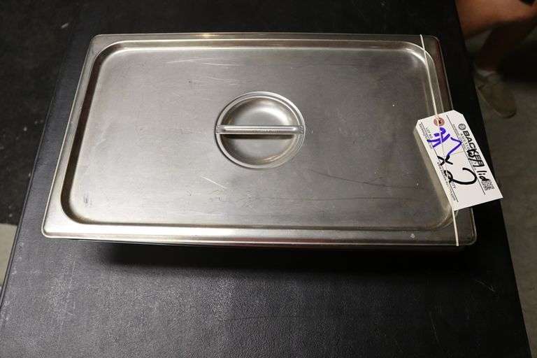 Times 2 - 12 x 20 stainless insets with 1 lid