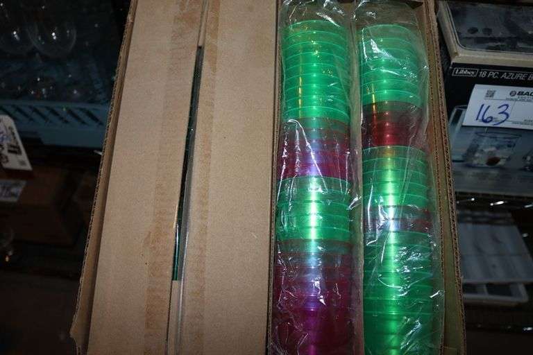 Full case of Rainbow plastic cups