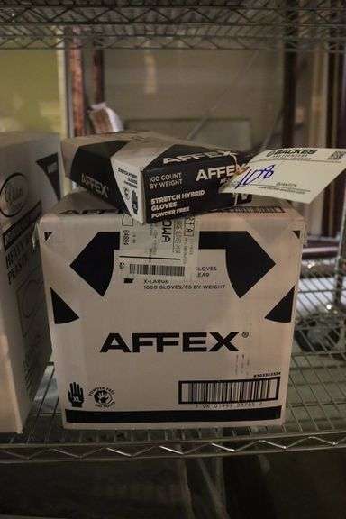 Full case AFFEX model AF-HX 10100 stretch hybrid XL flex gloves