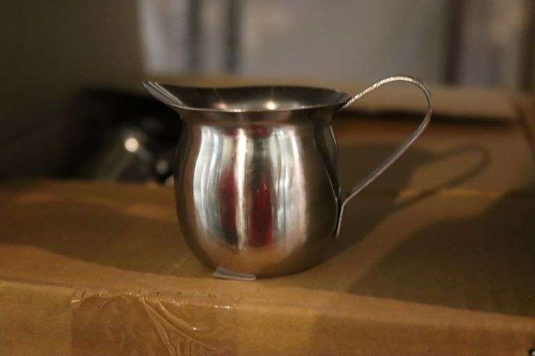 Times 3 - cases of Vollrath stainless steel creamer bells - 24 per case