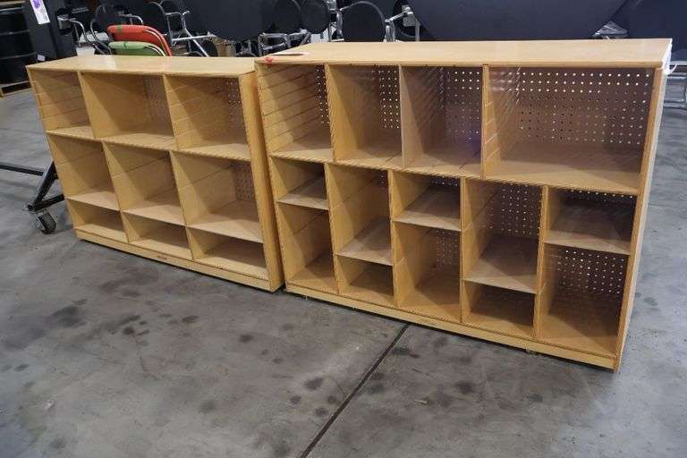 Times 2 - 36" x 48" x 14" & 34" x 51" x 13" portable wood cabinets