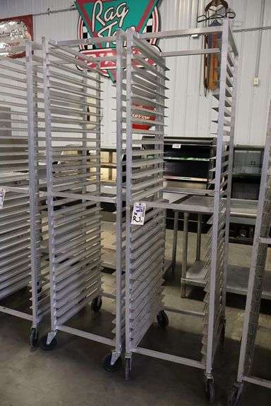 Times 2 - Advance Tabco PR30-2W portable aluminum sheet pan racks
