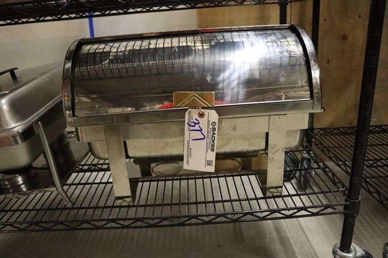 Roll top chaffing unit