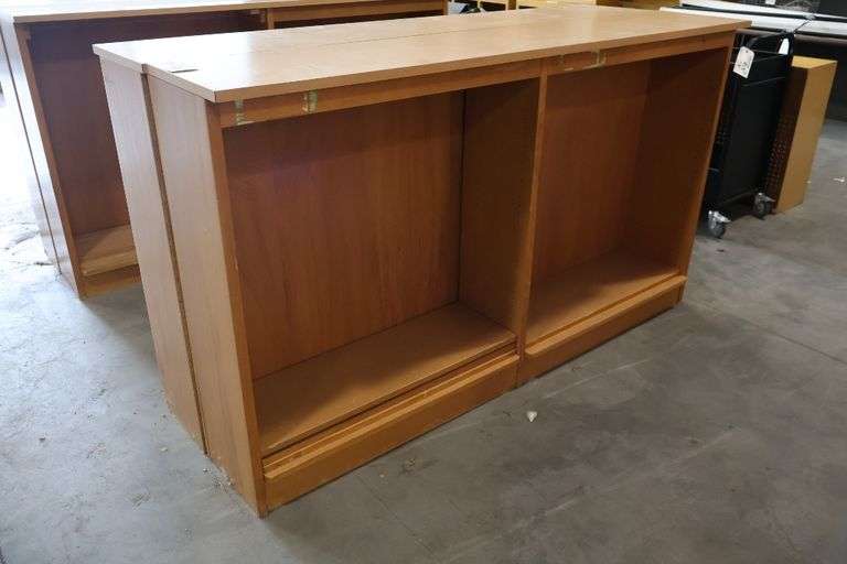 Times 2 - 72" wide x 42" tall x 14" deep wood book cases