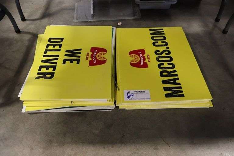 All to go - 18" x 25" Plastic advertising signs