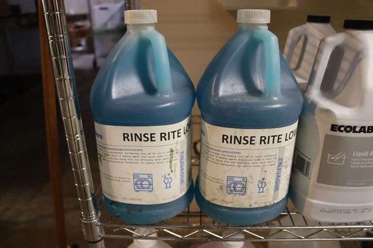 Times 9 - gallons of cleaners - Rinse Right - Liquid Assure and Delimer