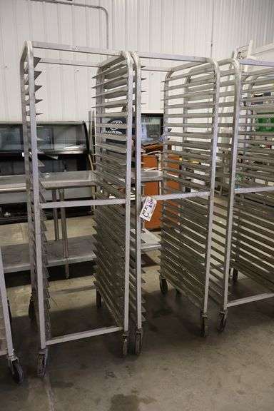 Times 2 - Advance Tabco PR20-3W portable aluminum sheet pan racks