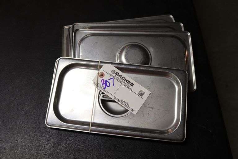 All to go - 6 stainless 1/3 lids only