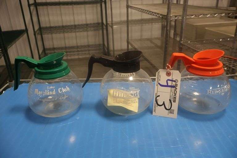 All to go - (3) Glass coffee pots