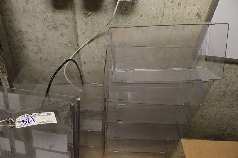 All to go - assorted acrylic displays and 2 dip cabinet lids