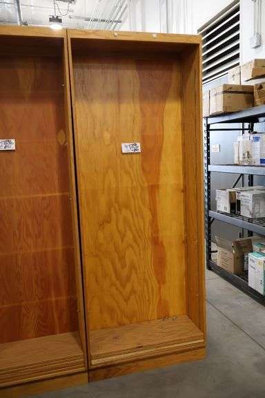 Times 2 - 32" wide x 84" tall x 12" wood book cases